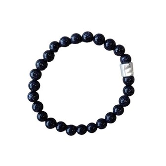 Blauwvloed herenarmband